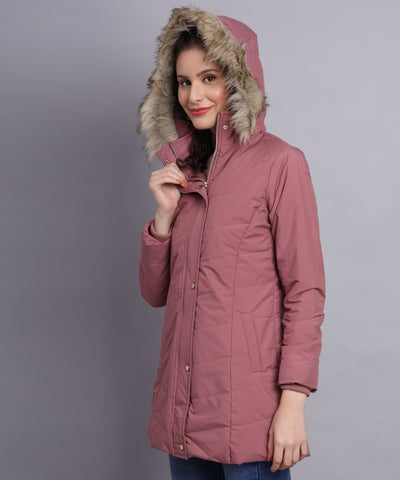 Blush Shell quilted water proof jacket-Aw6175