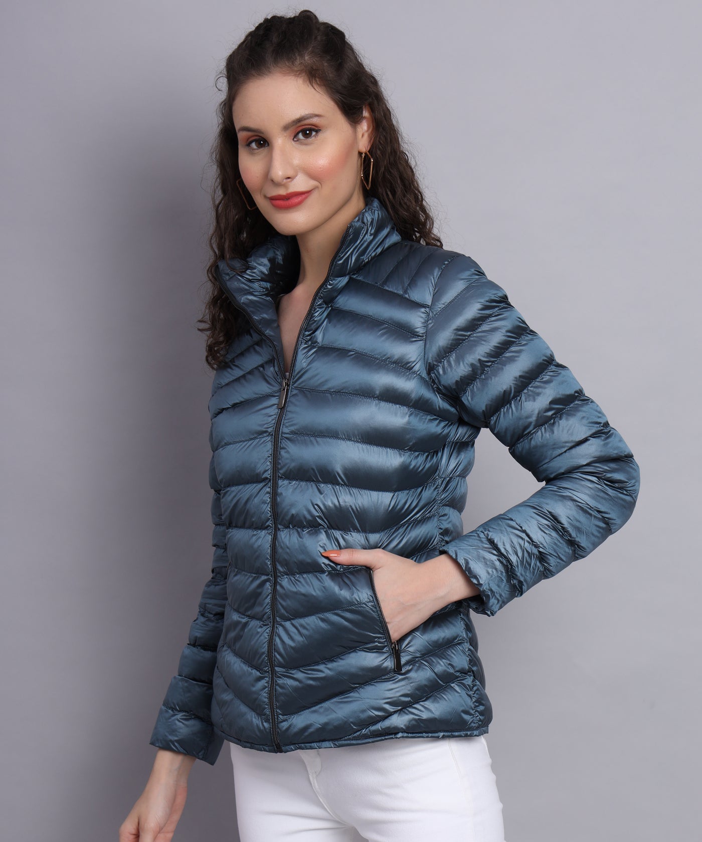 Blue Shell quilted jacket-AW6101