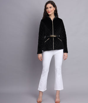 Black diamond quilted jacket - Aw7136