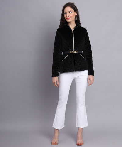 Black diamond quilted jacket - Aw6112