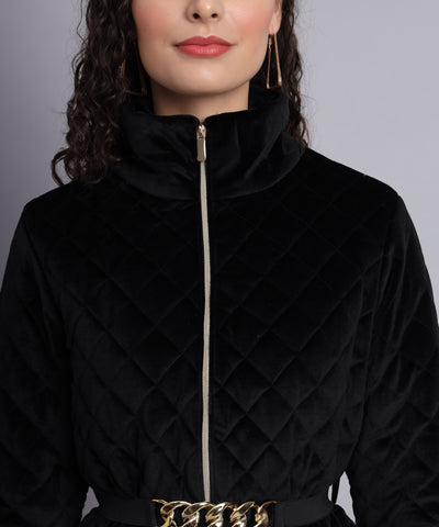 Black diamond quilted jacket - Aw6112