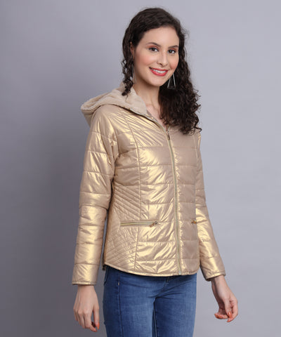 Green shell quilted jacket -AW6134