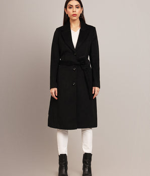 Black Long Coat - AW7267