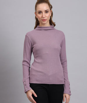 Lavender KnittedTop-AW7511