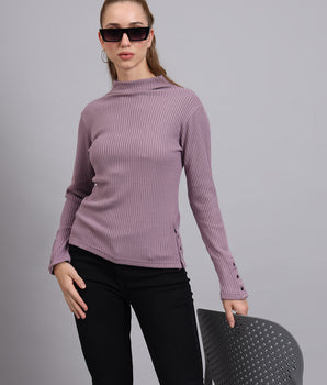 Lavender KnittedTop-AW7511